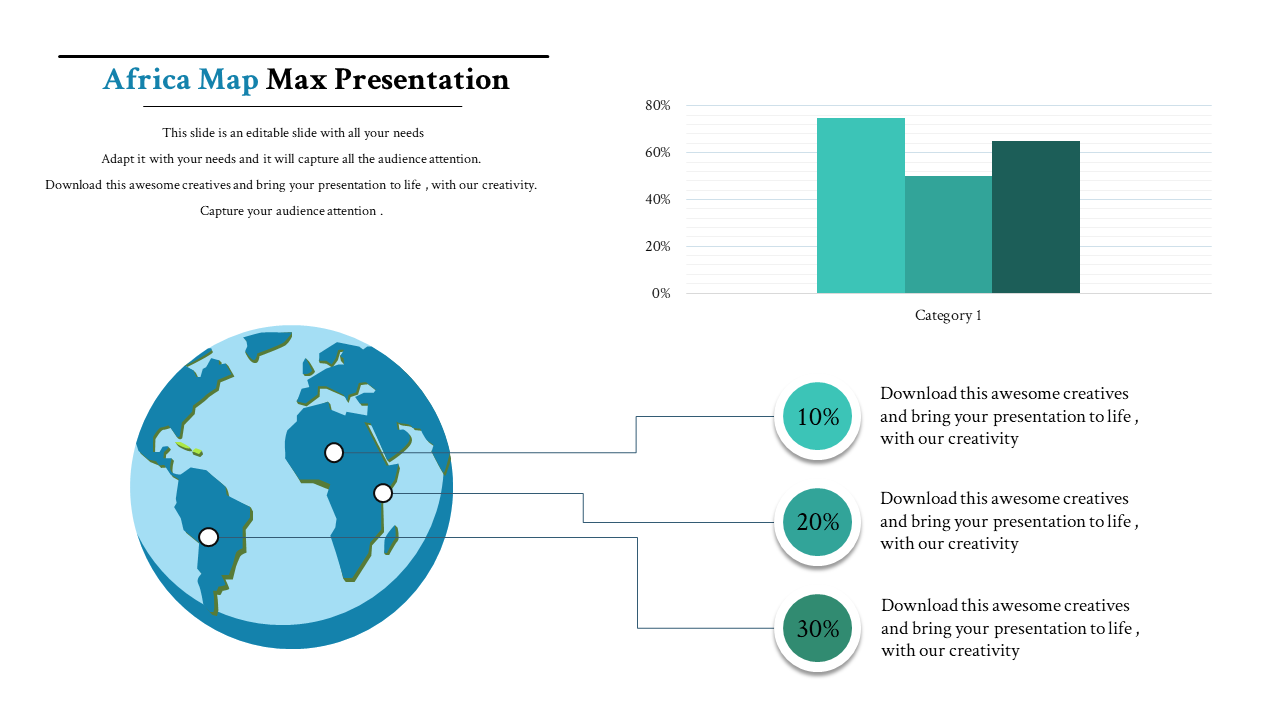 map presentation powerpoint-africa-maps-4-blue